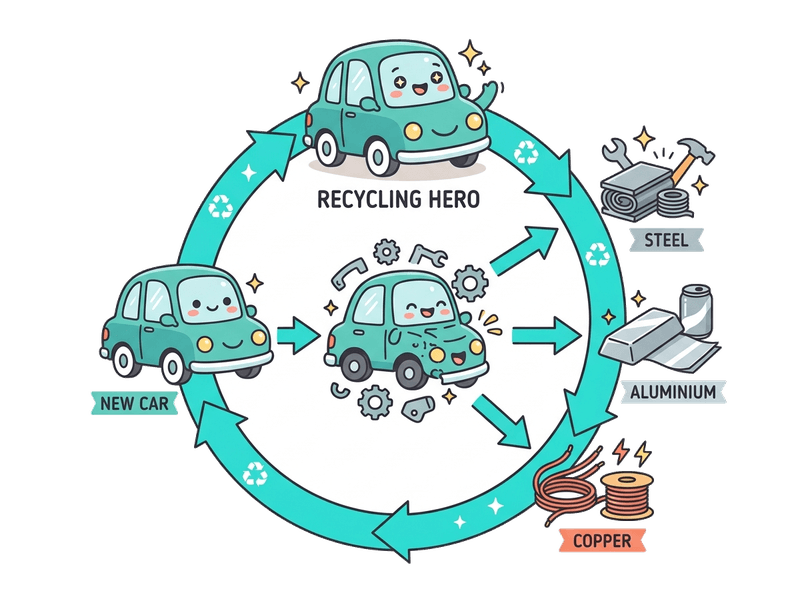 Environmentally responsible recycling
